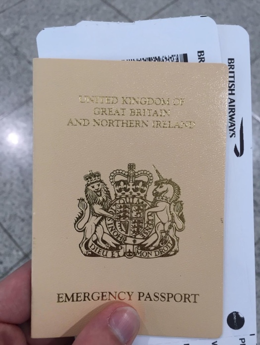 emergency travel document number
